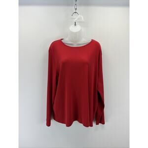 Talbots Womens Shirt Size 3X Long Sleeve Pima Cotton Soft Flowy Soft